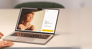 Bilde som viser Heder Bank sin nettside