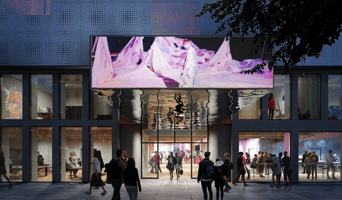 En illustrasjon som viser hvordan Sentralbadet kan se ut 